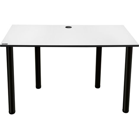 MÖBEL SYSTEM Escritorio de juegos, mesa de ordenador, mesa de gamer, de juego, sistema de gestión de cables / bandeja de cables:blanco (1/5)