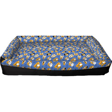 Lettino base - Cani blu XL 85x55 cm (1/3)