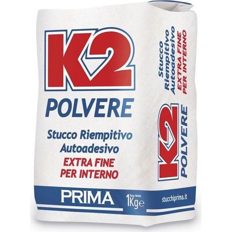 K2 1kg stucco in polvere bianco per interno (1/2)