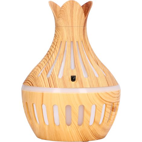 Humidificateur d'air imitation bois en ABS, 300 ml, rechargeable par USB, pour l'aromathérapie. (1/5)
