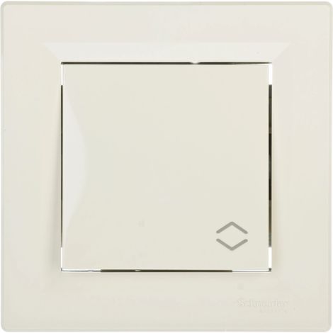 Conector de escalera Asfora, terminales de tornillo, color crema, con marco EPH0400323