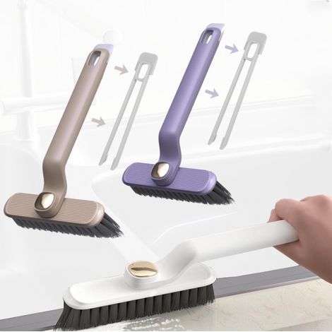 3 Pièces Brosse Nettoyage, Brosse Joint Carrelage avec Crochet, Brosse de Nettoyage Brosse a Joint, Multifonction Brosse Joint Salle de Bain, Brosse à Joint pour Cuisinede Salle de Bainde Salon (1/5)