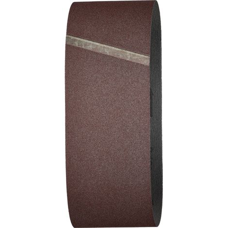 Lot de 3 Bandes Abrasives, Grain 120, Dimensions 100 x 610, pour Ponceuse à Bande - wolfcraft 1863000 (1/5)