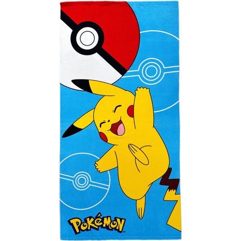 Strandtuch 100% Mikrofaser 70×140 cm – POKÉMON – Modell POK819