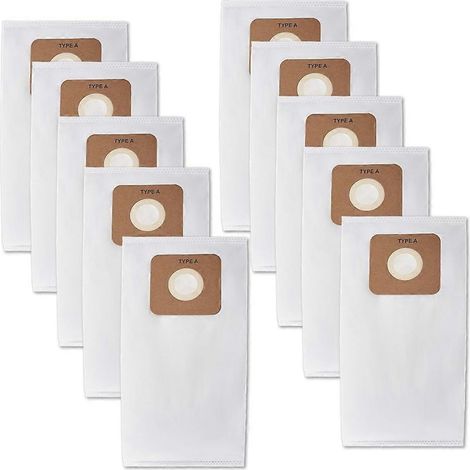 Packung mit 10 Ersatz-HEPA-Filterbeuteln Typ A für die Riccar-Staubsauger 2000, 4000, R100, R200 und R300.