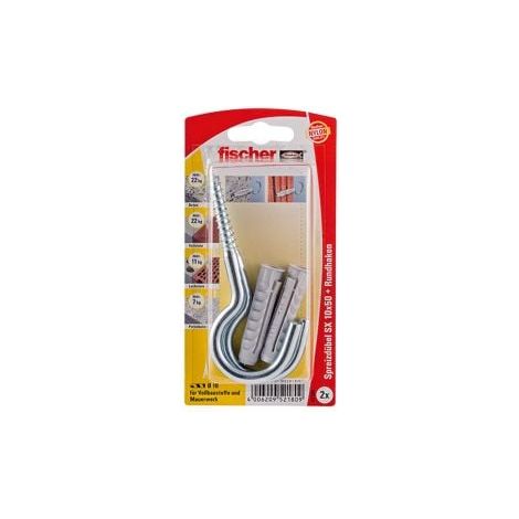Fischer 2x Tassello  SX 10x50  HV - 52180  fine serie