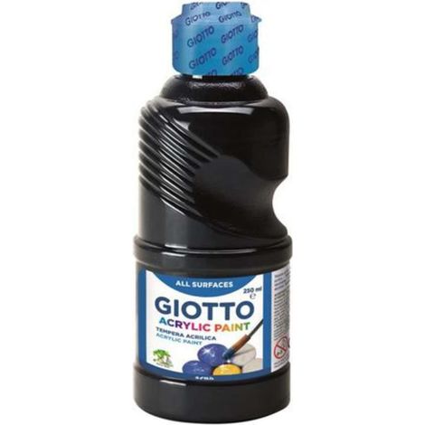 Tempera Acrilica Giotto 250 Ml. Nero 24 X1