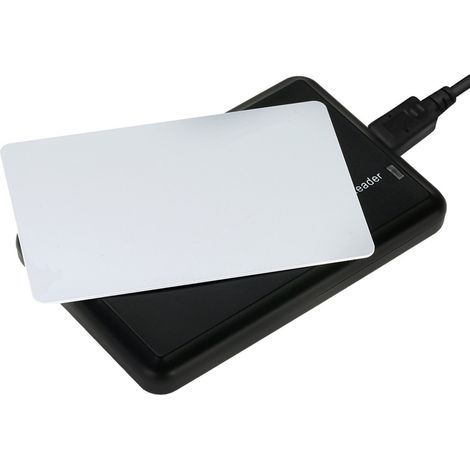 125-kHz-USB-ID-kontaktloser RFID-Kartenleser für Zutrittskontrolle, programmierbares Format, LED/Summer, 0–80 mm, EM4100 (1/5)