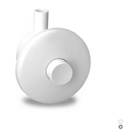 PULSANTE PNEU A PARETE PER MONTAGGIO INCASSO Misura: Bianco