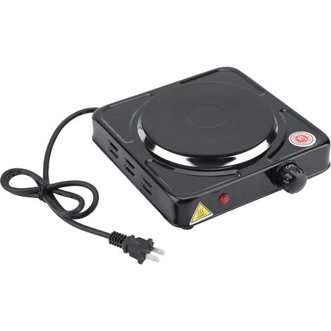 Cuisinière électrique économique et sûre pour préparer thé, café et lait, usage domestique, 1000 W, 110 V (prise américaine, noire) (1/5)