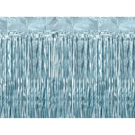 Cortina azul para fiestas de 100x200 cm.