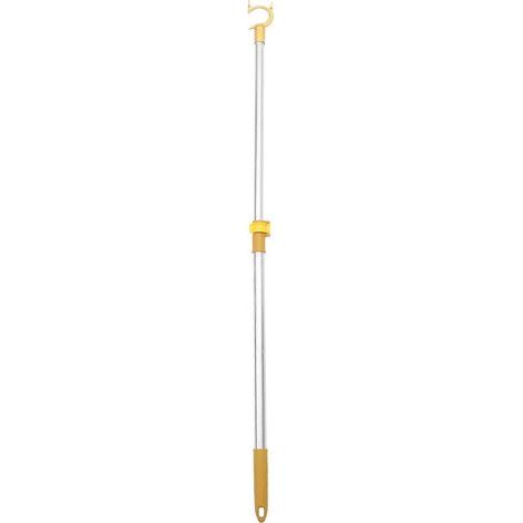 Barre télescopique pour vêtements, étendoir à vêtements, perche légère pour étendre le linge-102.00X5.20X4.00CM-Blue (1/3)