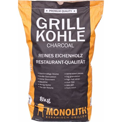 Monolith Premium Grillkohle Holzkohle in Restaurant Qualität 8 kg 201090