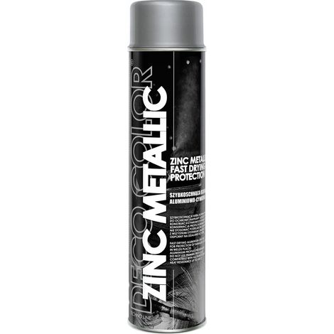 Spray metálico de zinc de secado rápido Deco Color Zinc 600 ml (1/2)