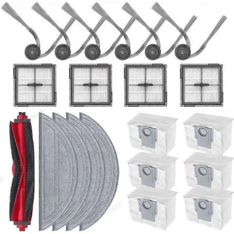 Filtre, brosse principale, chiffon et sac à poussière pour Roborock Q10 S5/Q10 S5+/Q10V/Q10V+/Q10 VF/Q10 VF+/S8 Pro/S8 Pro Plus (1/4)