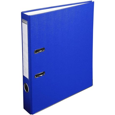 Classeur à levier - EXACOMPTA - BUDGET 915407B - A4 - 50 mm - Bleu (1/2)