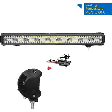 Barra de luz LED, haz combinado, diseño impermeable, 1x108W con cable (1/2)