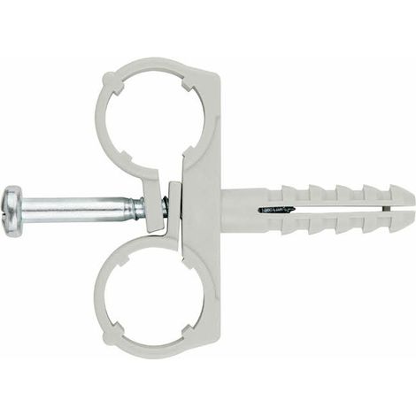 ABRAZADERA MULTITUBO + TACO. DOBLE AB-MD 8 X 30 Ø8