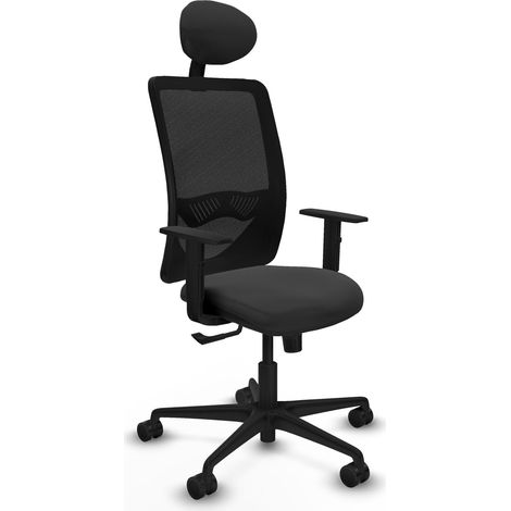 Silla de oficina piqueras y crespo Zulema negro malla (1/2)