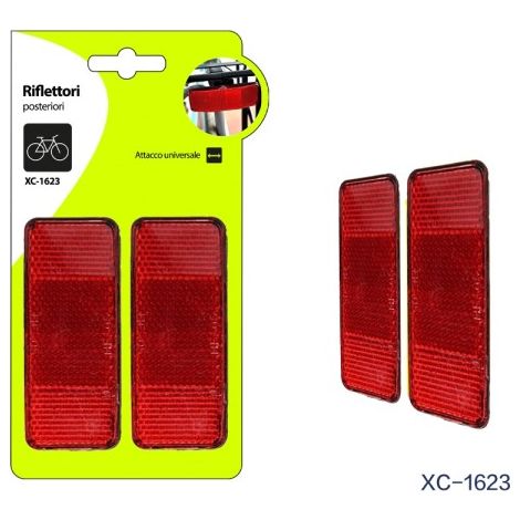 Jeu De 2 Catadioptres Pour Bicyclettes Avec Fixation Universelle Xc-1623 (1/4)