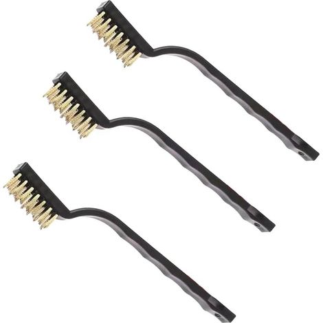 Mini Brosse Métallique 3 Pièces - Brosses en Acier Inoxydable pour Nettoyage Évier, Soudure, Four et Rouille - Set de Brossage Métallique Durable (1/5)