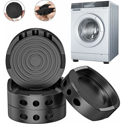 Amortisseurs de vibrations pour machine à laver, tapis anti-vibration, pieds en caoutchouc pour sèche-linge, accessoires universels pour machine à laver et support de machine à laver 4 pièces,T-Audace (1/5)