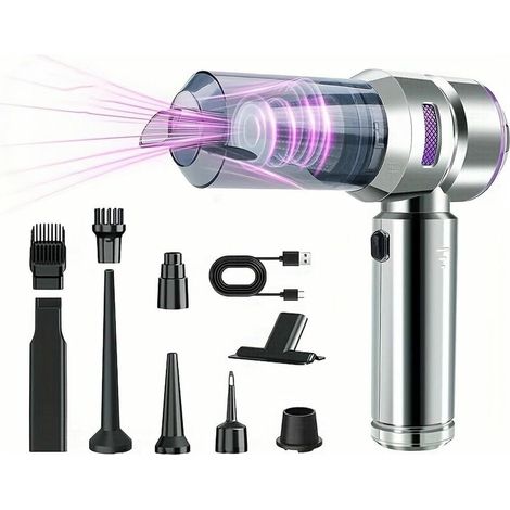 Portable Car Vacuum Cleaner 16000Pa 100W 4-in-1 Rechargeable Handheld Vacuum Cleaner (1/5)