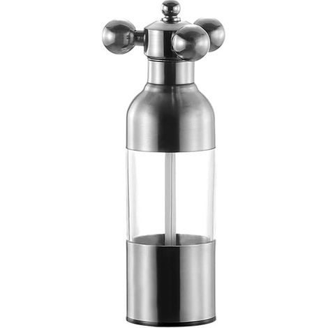Moulin à sel et poivre, inox, mécanisme céramique, rechargeable (1/5)
