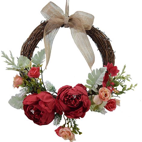 Guirlande de Pivoines Artificielles pour Décoration Extérieure, Porte, Mariage et Maison (1/5)