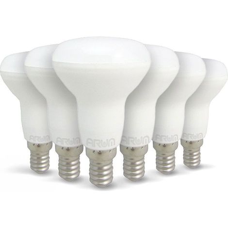 Lot de 6 ampoules LED E14 R50 5W Eq 50W Température de Couleur: Blanc neutre 4000K (1/4)