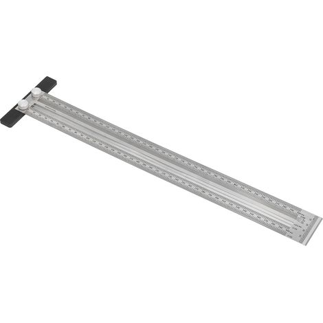 Règle en T pour le traçage et le positionnement, outil de mesure pour menuisier, 400 mm (1/5)