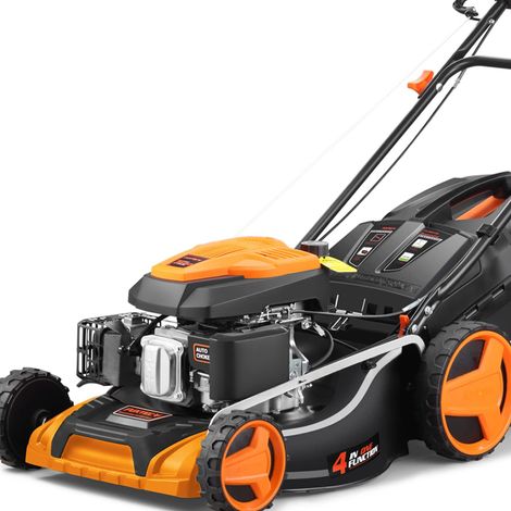 Tondeuse thermique autoportée 196 cm³ largeur de coupe 51 cm mulching et éjection latérale (1/5)