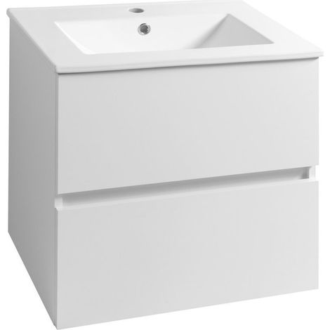 PANEDA meuble sous-vasque 59,5x55x45,2cm, blanc (1/5)