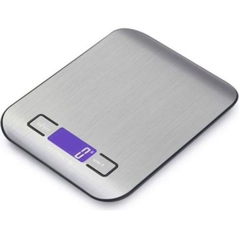 1 Balance électronique, Capacité 5 kg, Précision gramme/once, Socle noir compact, Cuisine et expédition (1/5)