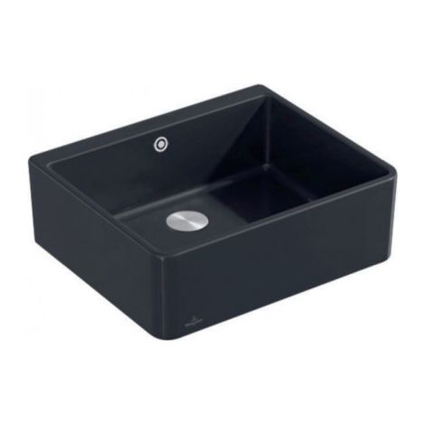 Bloc-évier VB 60 x 595 x 500 mm avec bonde. Vasque en céramique Ebony cplus (1/2)