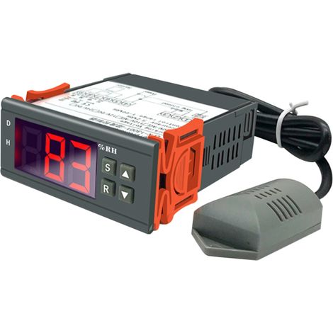 Régulateur d'humidité numérique de haute précision, commutateur intelligent de contrôle de l'humidité, mode déshumidification/humidification, humidistat (1/5)