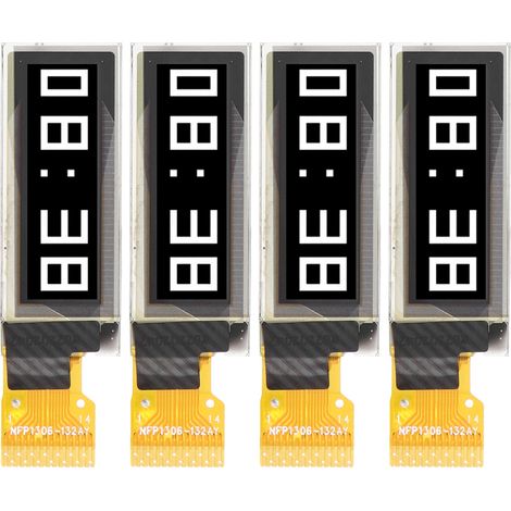 14-poliges 0,91-Zoll-Displaymodul mit I2C-Schnittstelle, 128 x 32 Pixel OLED-Bildschirm, weiß, MRA071-1 (1/5)