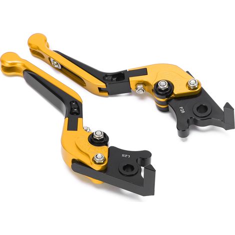 2 Motorrad-Bremshebel links und rechts, Motocross-Ersatzteile für YAMAHA NMAX 155 (2015–2021), Goldfarbenes Zubehör (1/5)