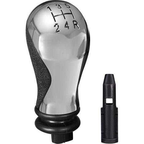 5 Speed Manual Gear Knob for Citroen C5 01-08 Xsara Picasso 1999-2008 - Black and Shiny Chrome OE 2403Y8 (1/3)