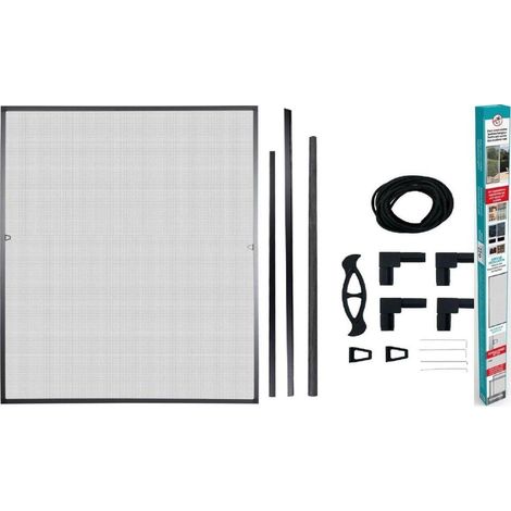 Easy-life Mosquitera modelo estándar marco gris 150x130 cm (1/3)