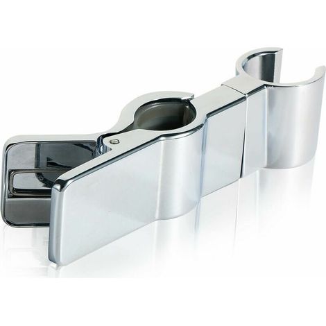Green Mobility-Support de Douchette,Accroche Pommeau de Douche Support Réglable pour Barre de Douche Pince de Douche Sans Percage Convient Aux Tringle 22-25 mm -Acier Inoxydable Chrome (1/5)