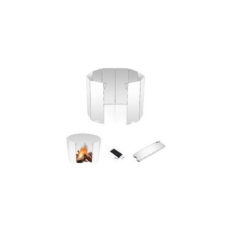 10-teiliger, faltbarer Windschutz für Campingkocher, universeller Windschutz für Gaskocher im Freien, hitzebeständiger Aluminium-Windschutz für Campingküchen. – Crezuo