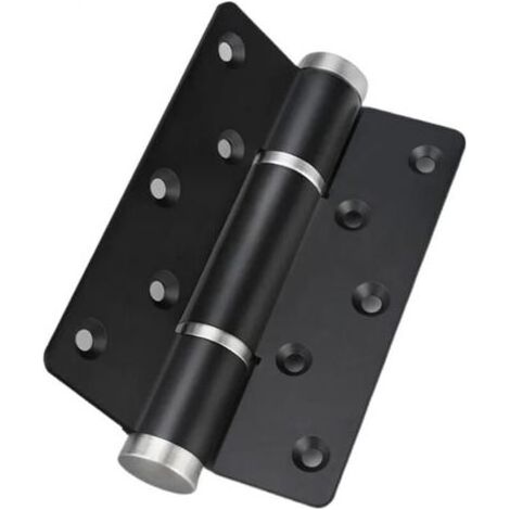 BARKBUSTERS Charnière de porte à fermeture douce, positionnement automatique à 90°, ferme-porte hydraulique, quincaillerie réglable (sans fente, noir) (1/4)