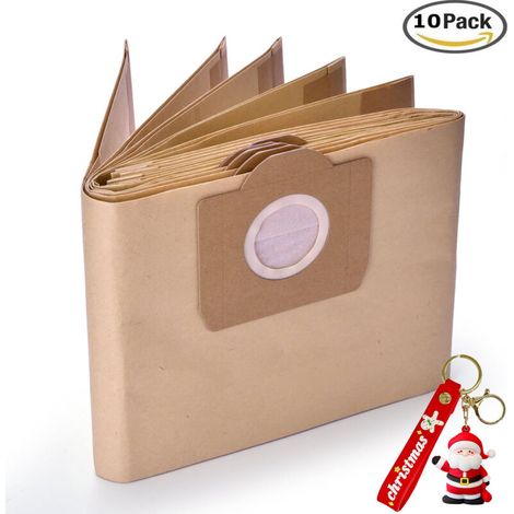 10er-Pack Papierstaubbeutel 6.959-130.0 A 2201/2204/2504 für Kärcher WD3 WD3P Nass- und Trockensauger (Ersatzteil) (1/4)