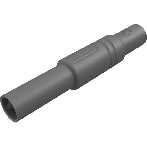 Hirschmann Test & Measurement LAS S G Sicherheits-Lamellenstecker Stecker, gerade Stift-Ø: 4 mm Grau