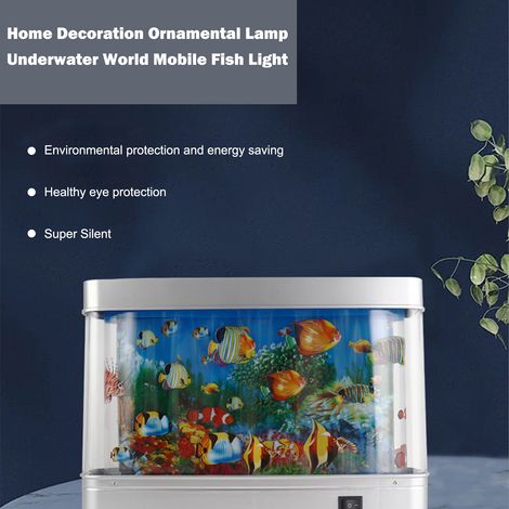 Lampe LED de Simulation de poisson ornemental, Imitation paysage marin, décoration de bureau, de nuit, petite lampe de Table, cadeau pour se détendre (1/5)