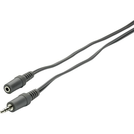 SpeaKa Professional SP-1300376 Klinke Audio Verlängerungskabel [1x Klinkenstecker 3.5 mm - 1x Klinke (1/2)