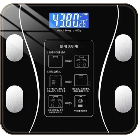 Balance de poids professionnelle intelligente Bluetooth, mesure de la taille et du poids, balance électronique multifonctionnelle (1/4)
