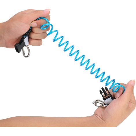 Bracelet de sécurité anti-perte à dégagement rapide pour équipement de plongée (Bleu)
