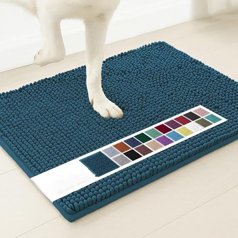Alfombrilla para mascotas ultra absorbente y lavable a máquina (azul, 1 unidad) (1/5)